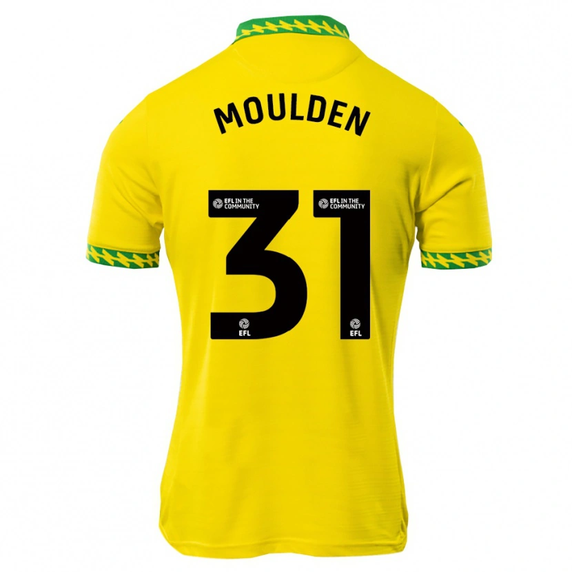 Danxen Dzieci Louie Moulden #31 Biało-Zielony Domowa Koszulka 2025/26 Koszulki Klubowe