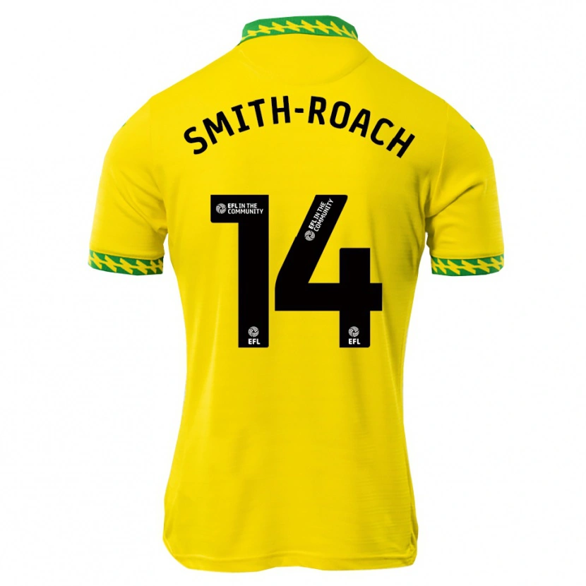 Danxen Dzieci Rio Smith-Roach #14 Biało-Zielony Domowa Koszulka 2025/26 Koszulki Klubowe