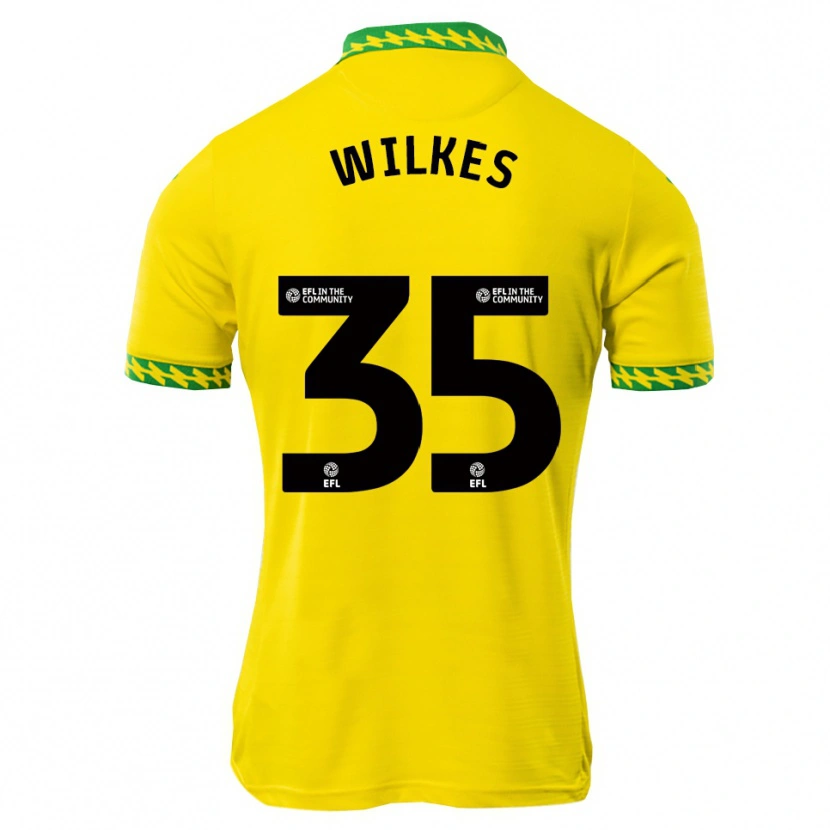 Danxen Dzieci Reece Wilkes #35 Biało-Zielony Domowa Koszulka 2025/26 Koszulki Klubowe