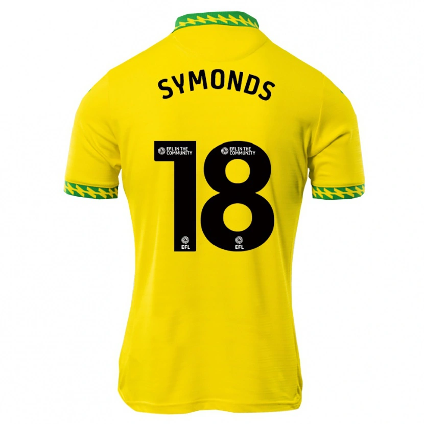 Danxen Dzieci Freya Symonds #18 Biało-Zielony Domowa Koszulka 2025/26 Koszulki Klubowe