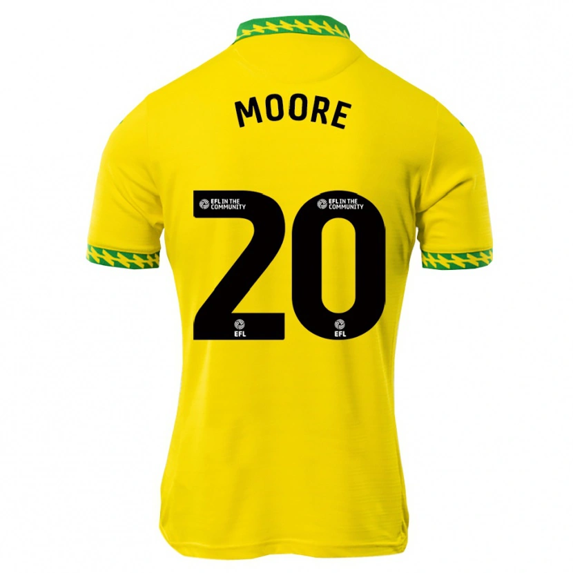 Danxen Dzieci Isabelle Moore #20 Biało-Zielony Domowa Koszulka 2025/26 Koszulki Klubowe