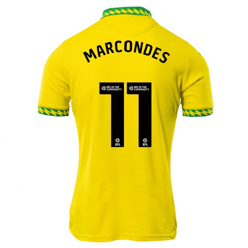 Danxen Dzieci Emiliano Marcondes #11 Biało-Zielony Domowa Koszulka 2025/26 Koszulki Klubowe