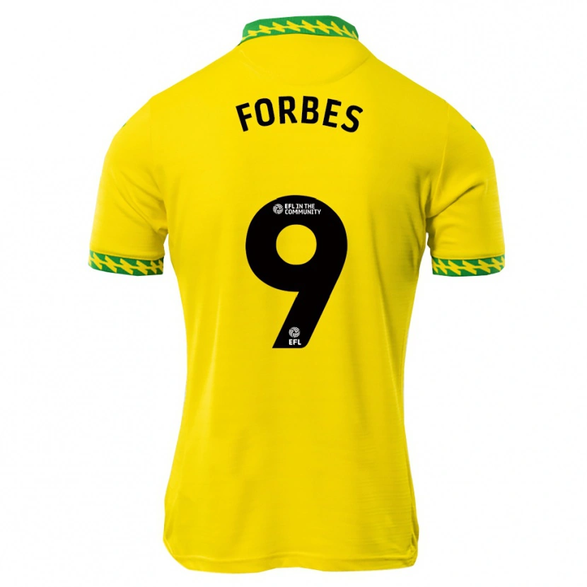 Danxen Dzieci Brandon Forbes #9 Biało-Zielony Domowa Koszulka 2025/26 Koszulki Klubowe