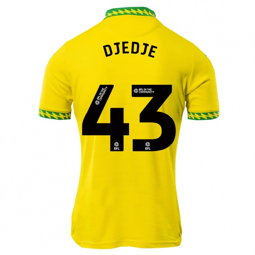 Danxen Dzieci Uriah Djedje #43 Biało-Zielony Domowa Koszulka 2025/26 Koszulki Klubowe