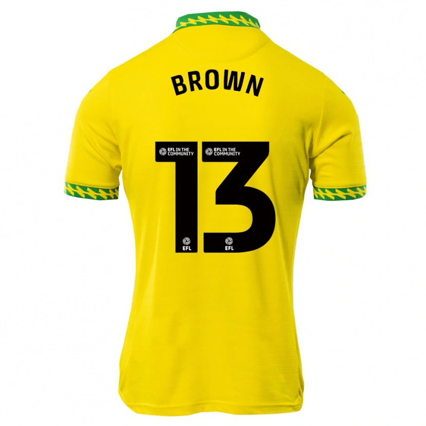 Danxen Dzieci Mason Brown #13 Biało-Zielony Domowa Koszulka 2025/26 Koszulki Klubowe