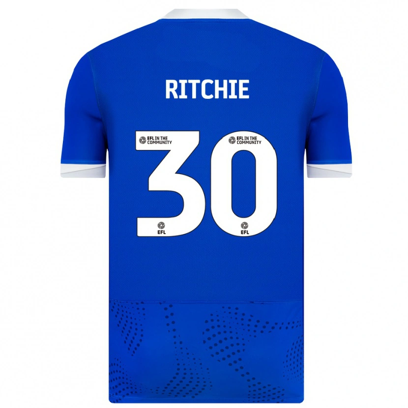 Danxen Dzieci Matt Ritchie #30 Niebiesko-Biały Domowa Koszulka 2025/26 Koszulki Klubowe