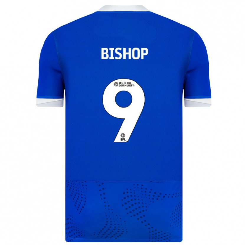 Danxen Dzieci Colby Bishop #9 Niebiesko-Biały Domowa Koszulka 2025/26 Koszulki Klubowe