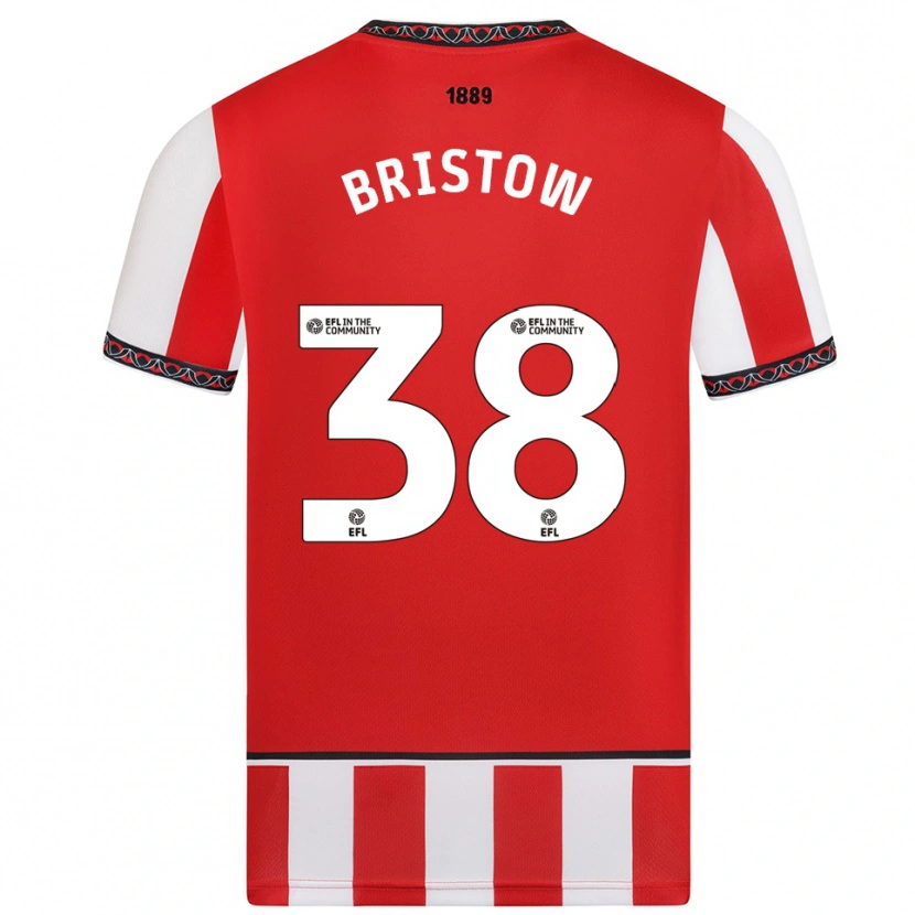 Danxen Dzieci Tilly Bristow #38 Czerwono-Biały Domowa Koszulka 2025/26 Koszulki Klubowe