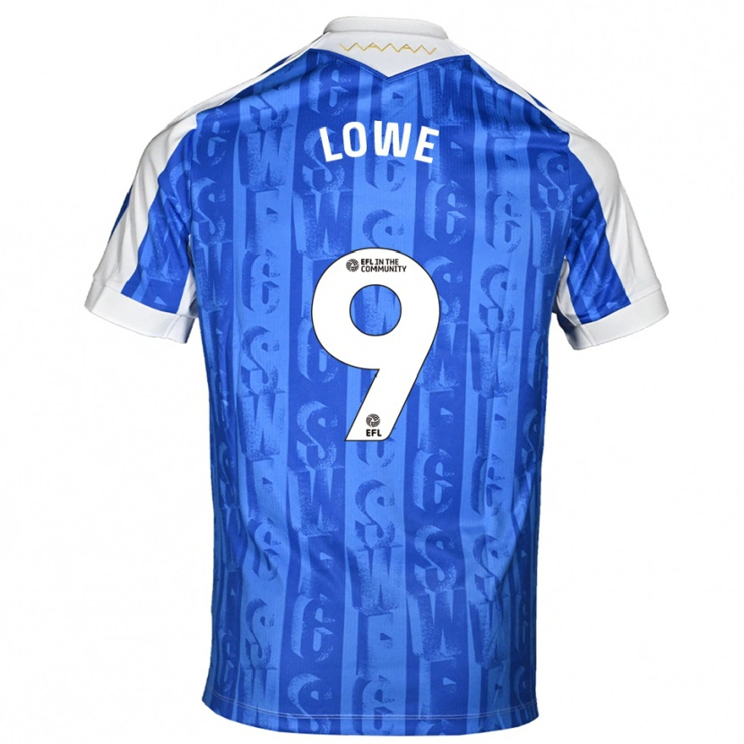 Danxen Dzieci Jamal Lowe #9 Niebiesko-Biały Domowa Koszulka 2025/26 Koszulki Klubowe