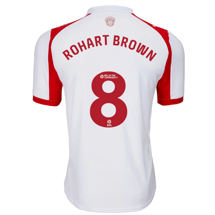 Danxen Dzieci Thierry Rohart-Brown #8 Biało-Czerwony Domowa Koszulka 2025/26 Koszulki Klubowe