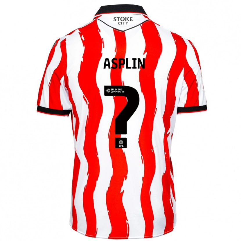 Danxen Dzieci Max Asplin #0 Biało-Czerwony Domowa Koszulka 2025/26 Koszulki Klubowe
