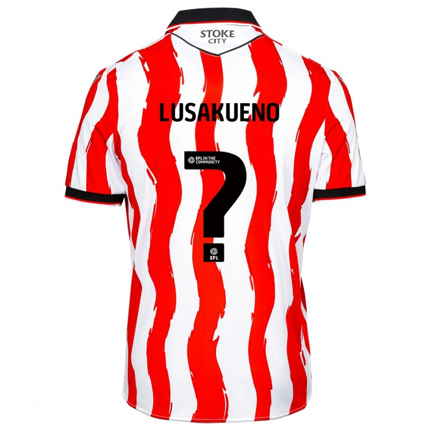 Danxen Dzieci Matty Lusakueno #0 Biało-Czerwony Domowa Koszulka 2025/26 Koszulki Klubowe