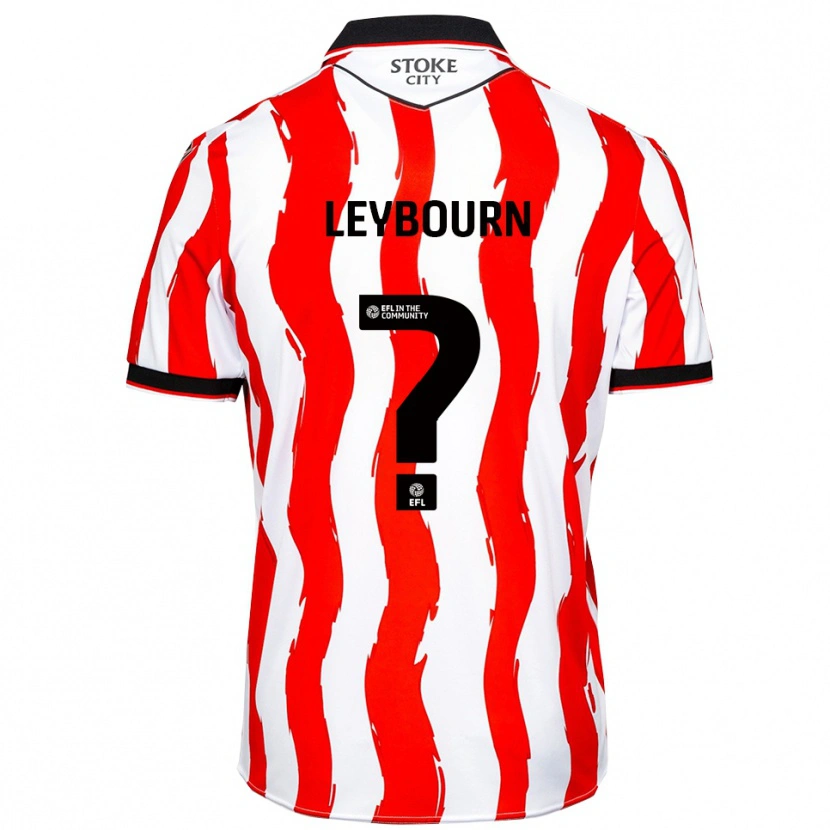 Danxen Dzieci Charlie Leybourn #0 Biało-Czerwony Domowa Koszulka 2025/26 Koszulki Klubowe