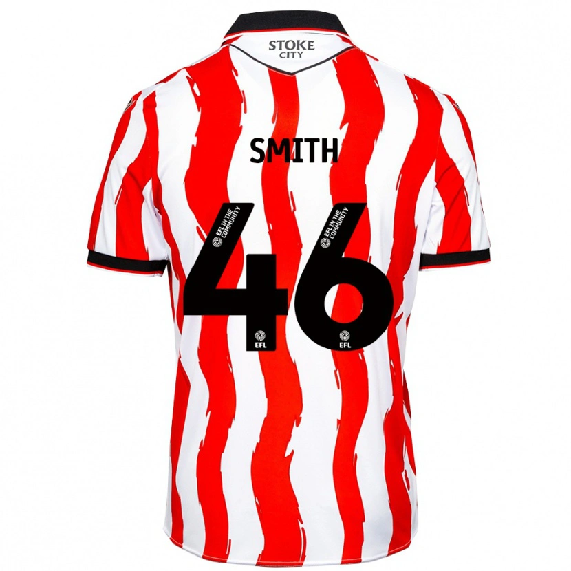 Danxen Dzieci William Smith #46 Biało-Czerwony Domowa Koszulka 2025/26 Koszulki Klubowe