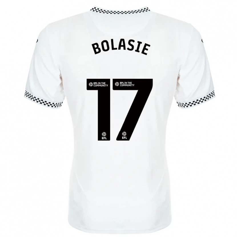 Danxen Dzieci Yannick Bolasie #17 Biało-Pomarańczowy Domowa Koszulka 2025/26 Koszulki Klubowe