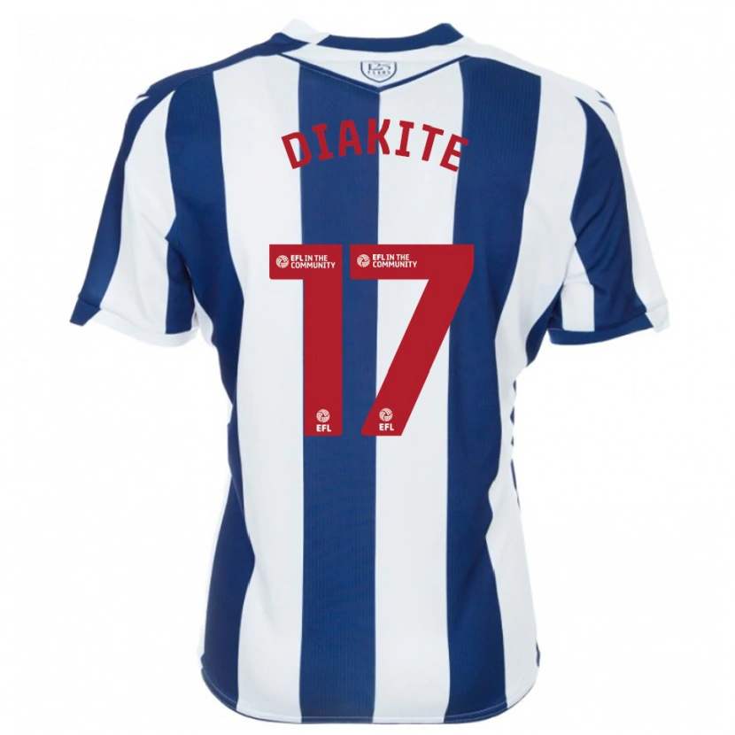 Danxen Dzieci Ousmane Diakité #17 Granatowo-Biały Domowa Koszulka 2025/26 Koszulki Klubowe