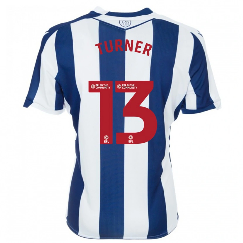 Danxen Dzieci Shannon Turner #13 Granatowo-Biały Domowa Koszulka 2025/26 Koszulki Klubowe