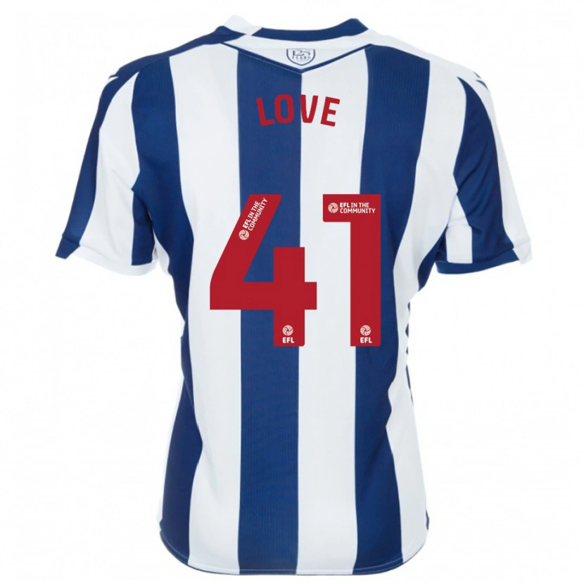 Danxen Dzieci Layton Love #41 Granatowo-Biały Domowa Koszulka 2025/26 Koszulki Klubowe