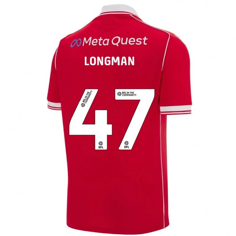 Danxen Dzieci Ryan Longman #47 Czerwono-Biały Domowa Koszulka 2025/26 Koszulki Klubowe