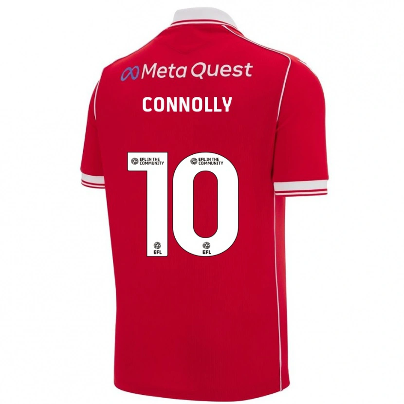 Danxen Dzieci Anthony Connolly #10 Czerwono-Biały Domowa Koszulka 2025/26 Koszulki Klubowe