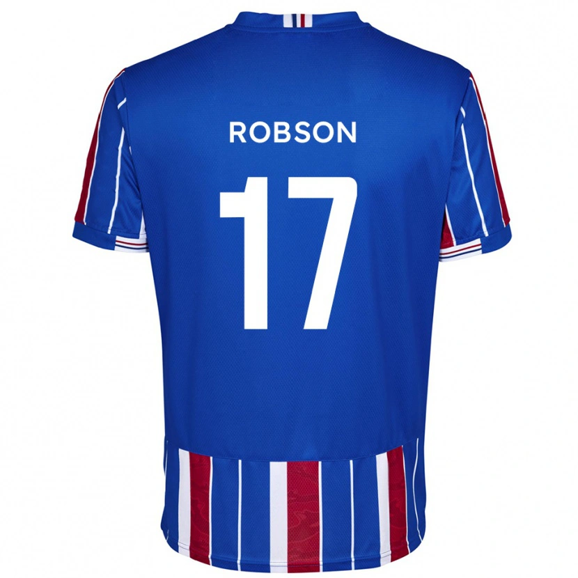 Danxen Dzieci Ethan Robson #17 Niebiesko-Czerwono-Biały Domowa Koszulka 2025/26 Koszulki Klubowe