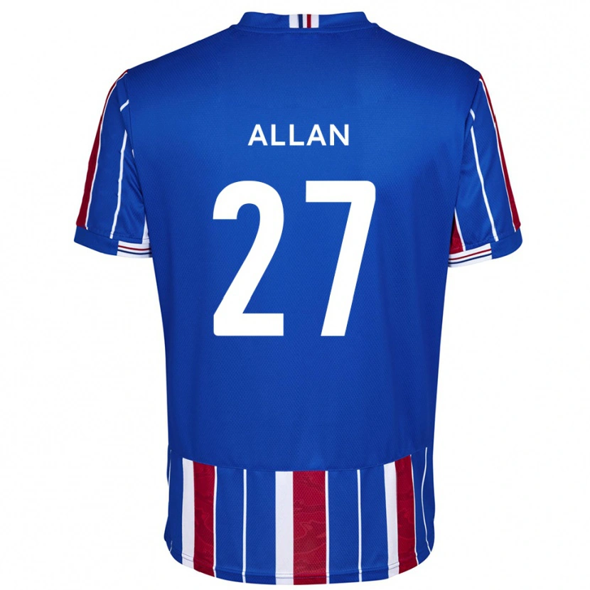 Danxen Dzieci Jake Allan #27 Niebiesko-Czerwono-Biały Domowa Koszulka 2025/26 Koszulki Klubowe