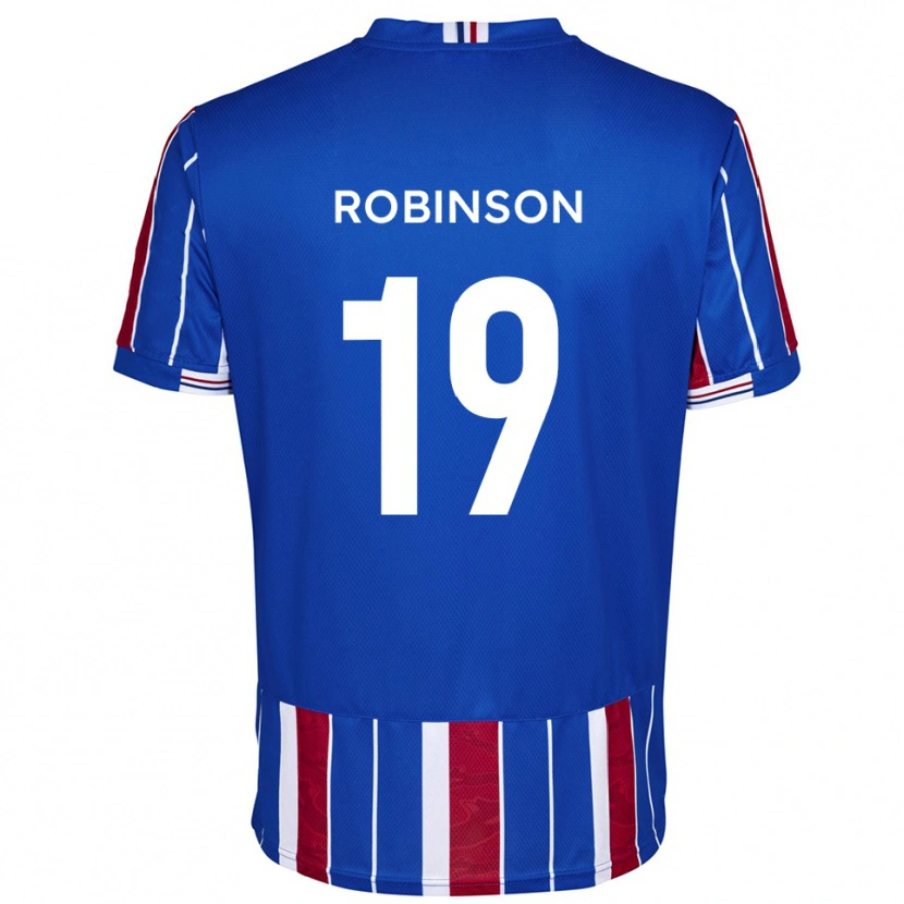 Danxen Dzieci Jack Robinson #19 Niebiesko-Czerwono-Biały Domowa Koszulka 2025/26 Koszulki Klubowe