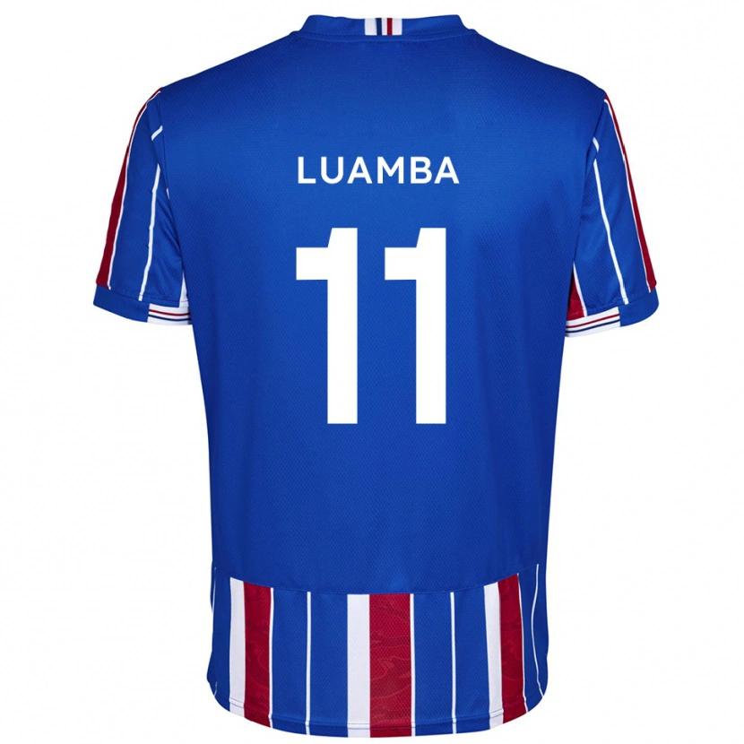 Danxen Dzieci Junior Luamba #11 Niebiesko-Czerwono-Biały Domowa Koszulka 2025/26 Koszulki Klubowe