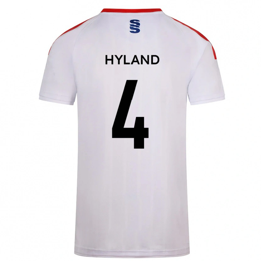 Danxen Dzieci Mia Hyland #4 Biało-Granatowy Domowa Koszulka 2025/26 Koszulki Klubowe