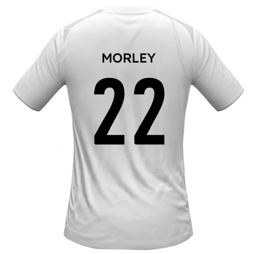 Danxen Dzieci Adam Morley #22 Biało-Szary Domowa Koszulka 2025/26 Koszulki Klubowe