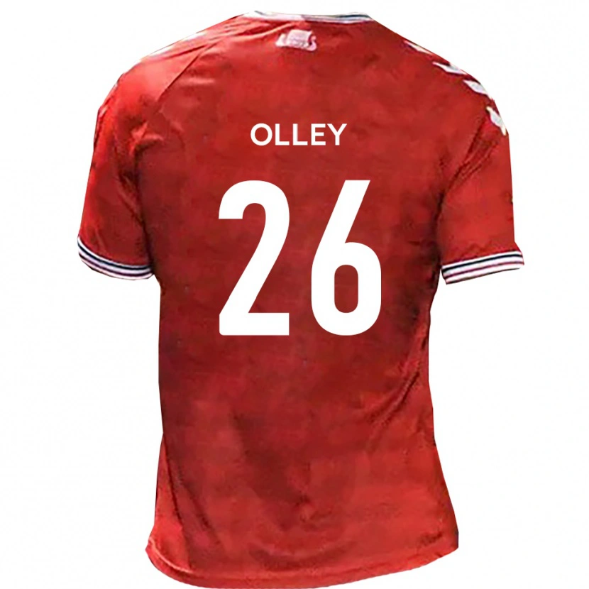 Danxen Dzieci Greg Olley #26 Czerwono-Biały Domowa Koszulka 2025/26 Koszulki Klubowe