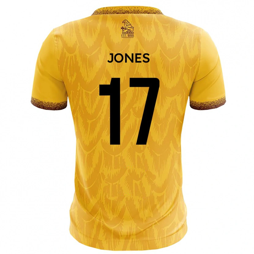 Danxen Dzieci Aaron Jones #17 Żółto-Brązowy Domowa Koszulka 2025/26 Koszulki Klubowe