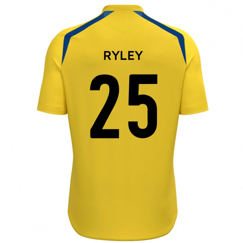 Danxen Dzieci Kian Ryley #25 Żółto-Niebieski Domowa Koszulka 2025/26 Koszulki Klubowe
