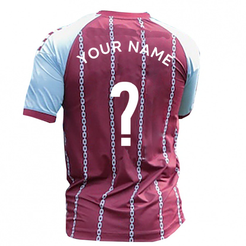 Danxen Dzieci Twoje Imię #0 Błękitny Rdzawy Czerwony Domowa Koszulka 2025/26 Koszulki Klubowe