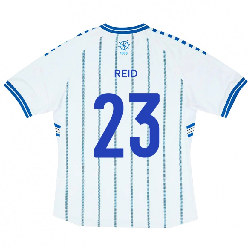 Danxen Dzieci Alex Reid #23 Biało-Niebieski Domowa Koszulka 2025/26 Koszulki Klubowe