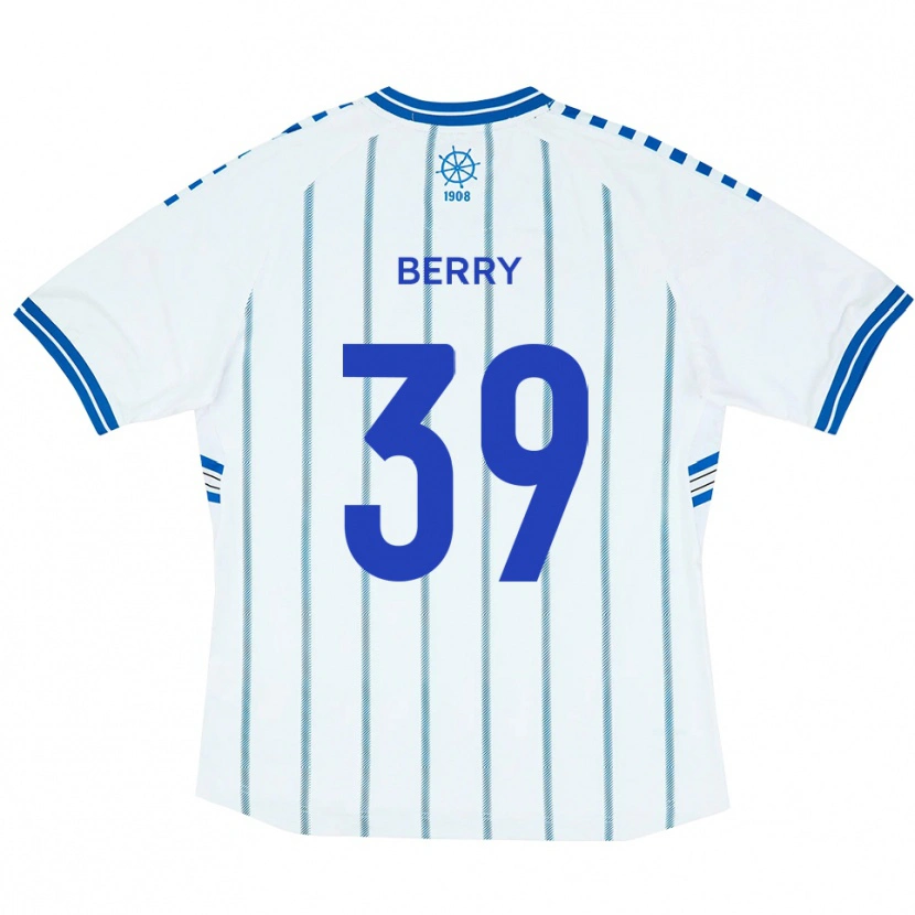 Danxen Dzieci Charlie Berry #39 Biało-Niebieski Domowa Koszulka 2025/26 Koszulki Klubowe