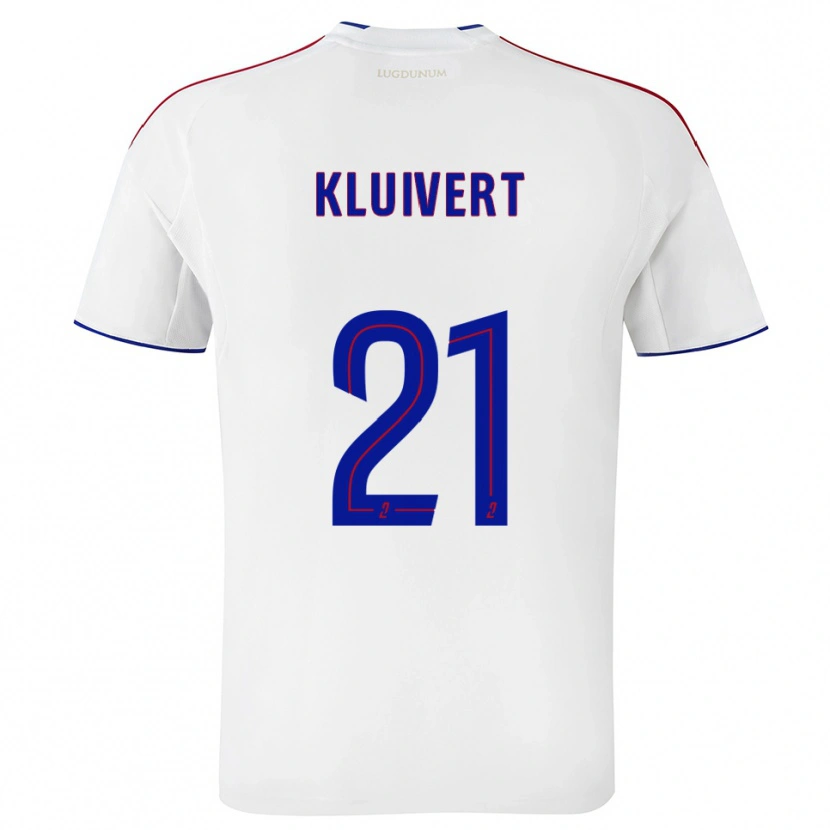 Danxen Dzieci Ruben Kluivert #21 Biało-Czerwony Domowa Koszulka 2025/26 Koszulki Klubowe
