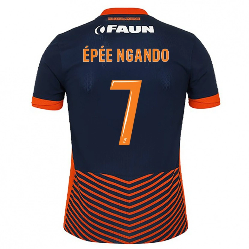 Danxen Dzieci Pierre Épée Ngando #7 Północny Niebieski Pomarańczowy Domowa Koszulka 2025/26 Koszulki Klubowe