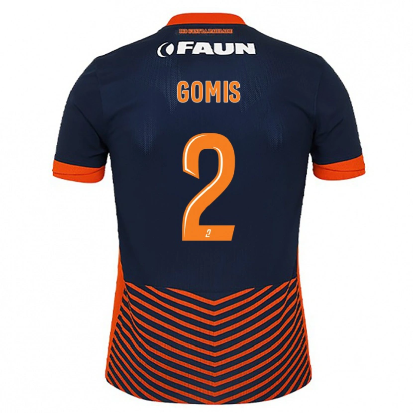 Danxen Dzieci Kabissan Gomis #2 Północny Niebieski Pomarańczowy Domowa Koszulka 2025/26 Koszulki Klubowe