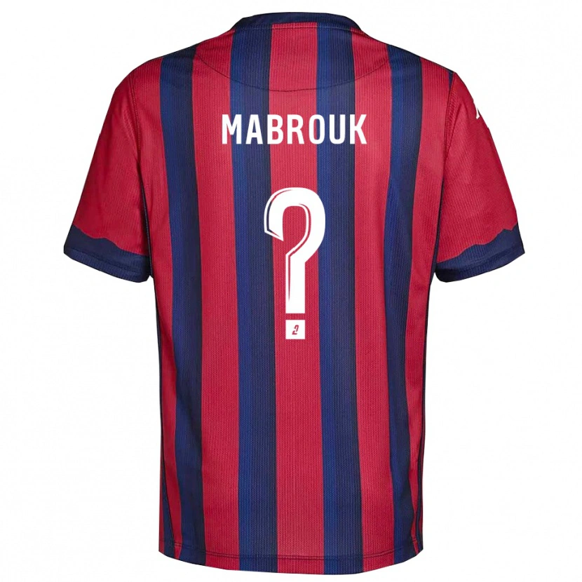 Danxen Dzieci Adam Mabrouk #0 Bordowo-Granatowy Domowa Koszulka 2025/26 Koszulki Klubowe