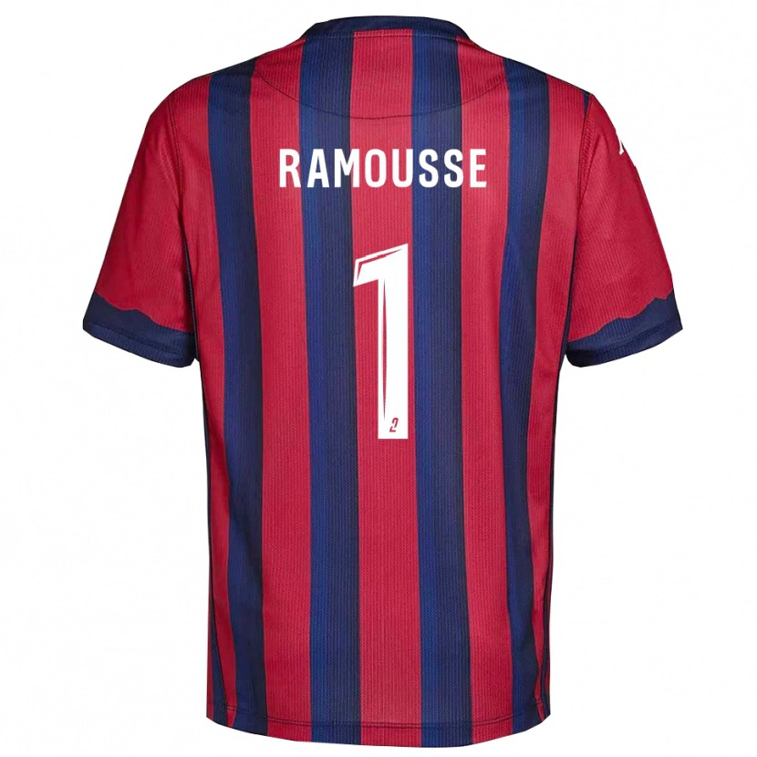 Danxen Dzieci Théo Ramousse #1 Bordowo-Granatowy Domowa Koszulka 2025/26 Koszulki Klubowe
