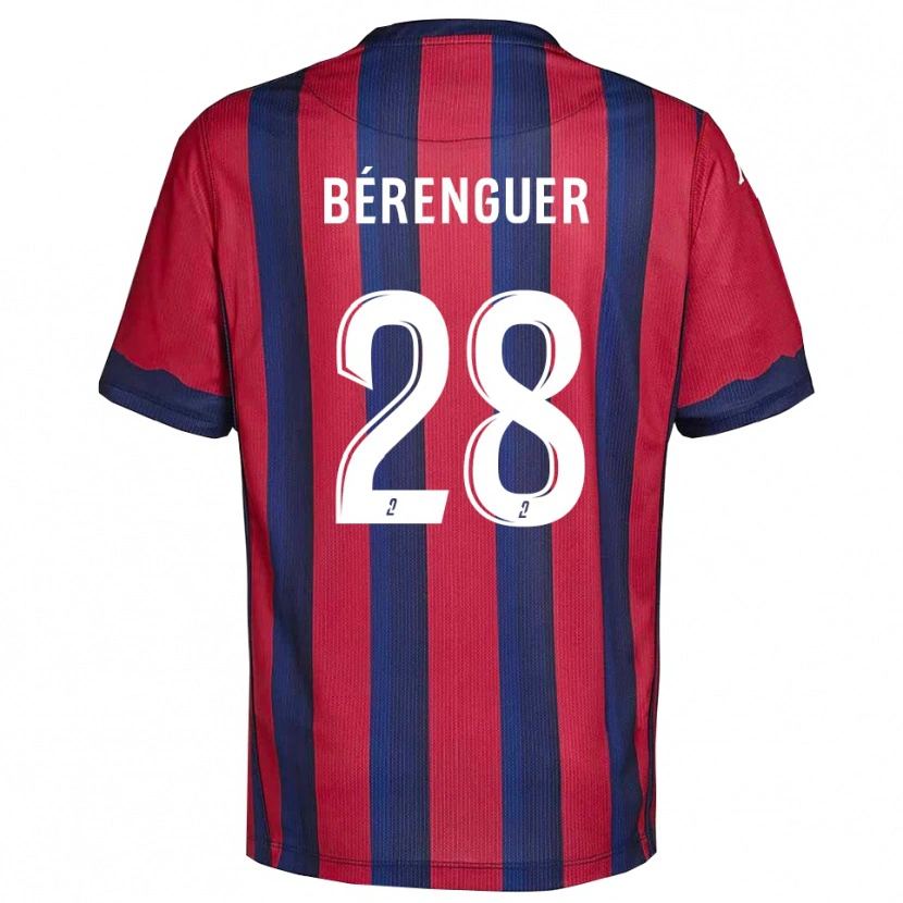 Danxen Dzieci Camille Bérenguer #28 Bordowo-Granatowy Domowa Koszulka 2025/26 Koszulki Klubowe
