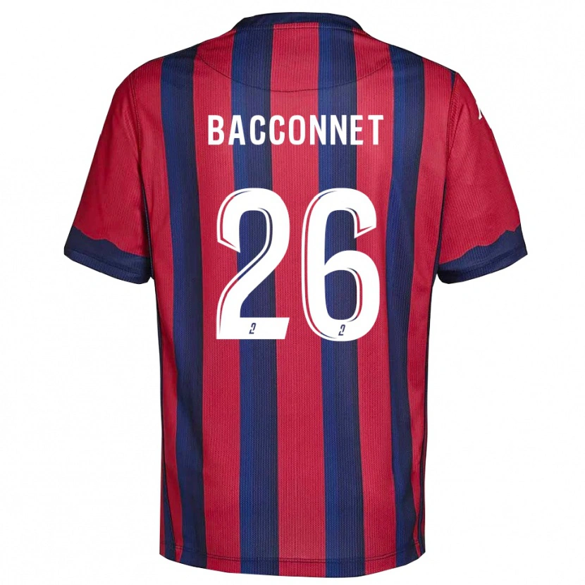 Danxen Dzieci Marylou Bacconnet #26 Bordowo-Granatowy Domowa Koszulka 2025/26 Koszulki Klubowe