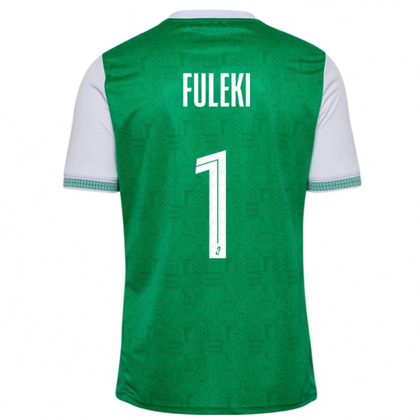 Danxen Dzieci Rafael Fuleki #1 Zielono-Biały Domowa Koszulka 2025/26 Koszulki Klubowe
