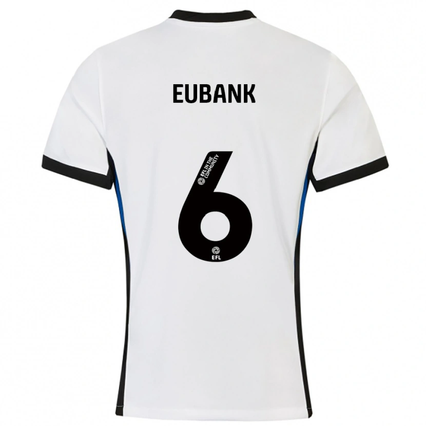 Danxen Dzieci Cameron Eubank #6 Biało-Niebieski Wyjazdowa Koszulka 2025/26 Koszulki Klubowe