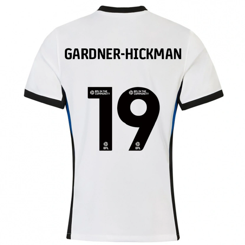 Danxen Dzieci Taylor Gardner-Hickman #19 Biało-Niebieski Wyjazdowa Koszulka 2025/26 Koszulki Klubowe
