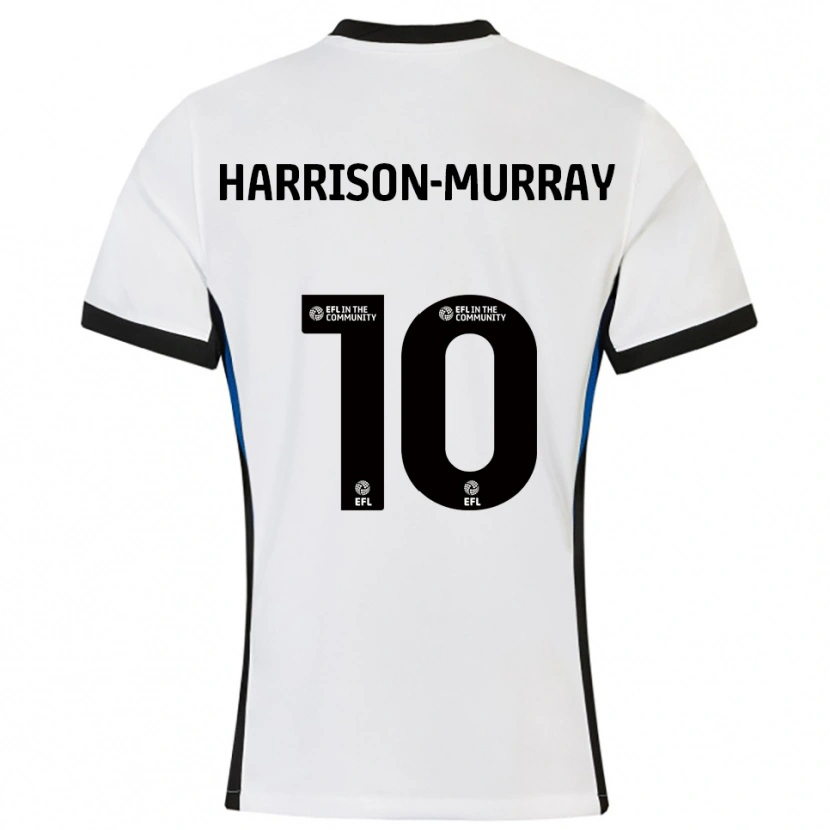 Danxen Dzieci Christie Harrison-Murray #10 Biało-Niebieski Wyjazdowa Koszulka 2025/26 Koszulki Klubowe