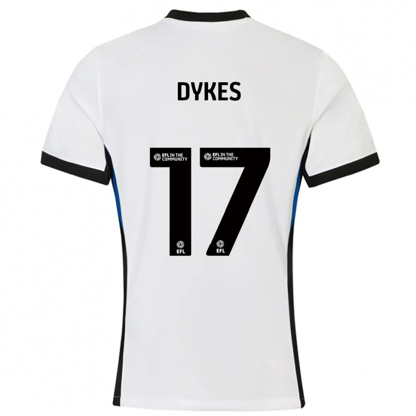 Danxen Dzieci Lyndon Dykes #17 Biało-Niebieski Wyjazdowa Koszulka 2025/26 Koszulki Klubowe
