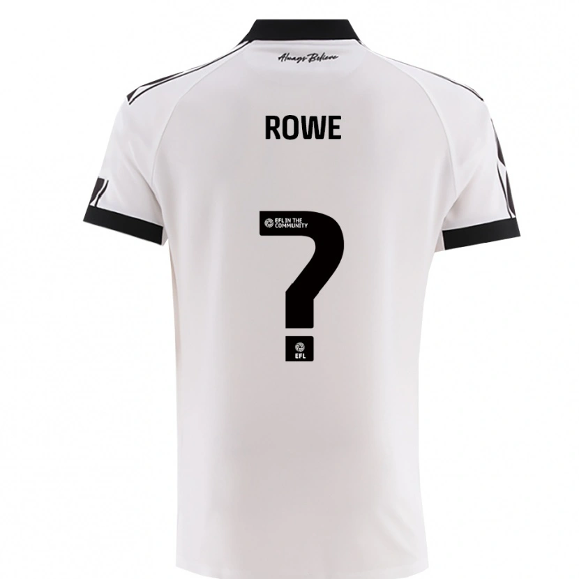 Danxen Dzieci Romani Rowe #0 Biało-Czarny Wyjazdowa Koszulka 2025/26 Koszulki Klubowe