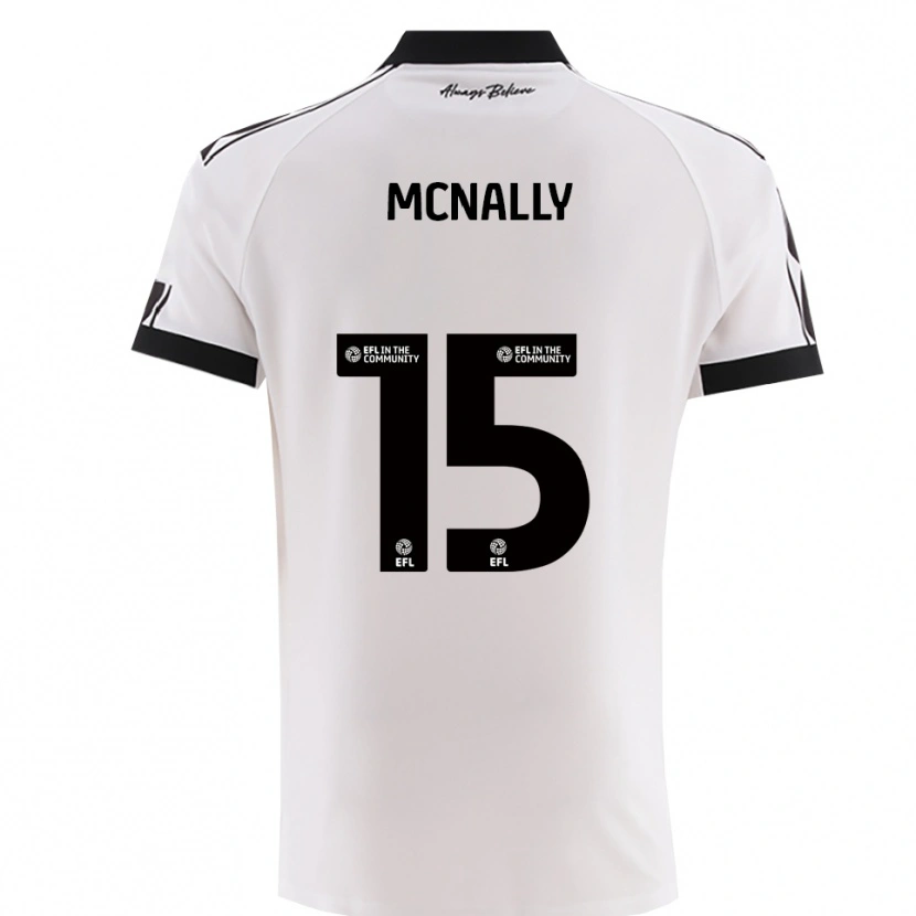 Danxen Dzieci Luke Mcnally #15 Biało-Czarny Wyjazdowa Koszulka 2025/26 Koszulki Klubowe